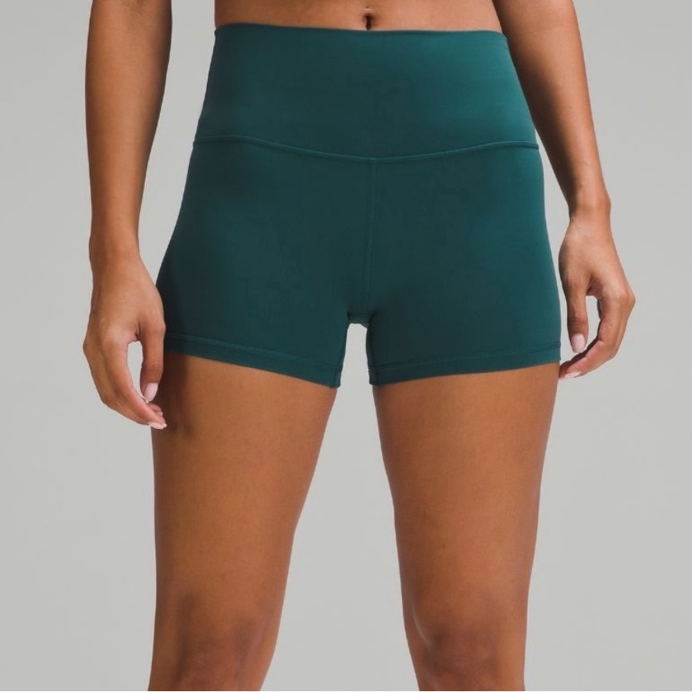 Lululemon storm teal align 4” shorts